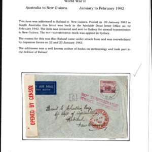 Lot 364 - BRITISH SOLOMON ISLANDS:1942 & 2000;  8 covers.  Service Suspended WWII 6 covers - Image 2