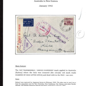 Lot 364 - BRITISH SOLOMON ISLANDS:1942 & 2000;  8 covers.  Service Suspended WWII 6 covers - Image 5