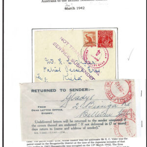 Lot 364 - BRITISH SOLOMON ISLANDS:1942 & 2000;  8 covers.  Service Suspended WWII 6 covers - Image 6