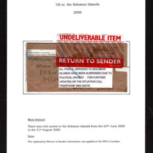 Lot 364 - BRITISH SOLOMON ISLANDS:1942 & 2000;  8 covers.  Service Suspended WWII 6 covers - Image 9