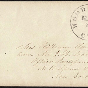 Lot 037 - UNITED STATES: Connecticut; 1851 3c orange-brown - Image 1