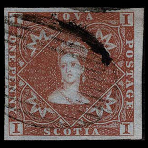 Lot 370 - NOVA SCOTIA: 1853 1p red brown - Image 1