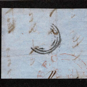 Lot 374 - CANADA: 1851 3p orange vermilion "Beaver", 1852 Quebec target cancel - Image 3