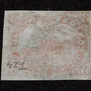 Lot 378 - CANADA: 1852, 3d orange red "Beaver", thin paper - Image 2