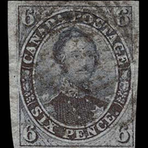 Lot 381 - CANADA: 1897 6p slate gray Prince Albert  Issue indistinct cancel - Image 1