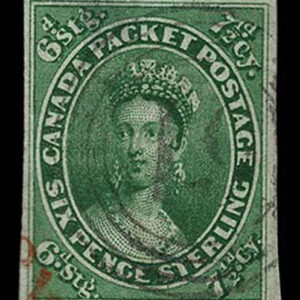 Lot 385 - CANADA: 1857 7 1/2p green - Image 1