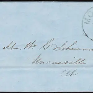 Lot 039 - UNITED STATES:  Connecticut; 1852 3c brownish carmine Plate 1L - Image 1