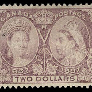 Lot 393 - CANADA: 1897 Diamond  Jubilee $2 purple - Image 1