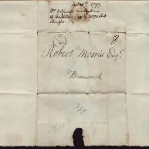Lot 003 - UNITED STATES: Stampless; 1797 New Jersey   folded letter date lined "Forks of Egg Harbor" Dec 20 1797 - Image 5