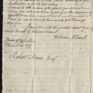 Lot 003 - UNITED STATES: Stampless; 1797 New Jersey   folded letter date lined "Forks of Egg Harbor" Dec 20 1797 - Image 8