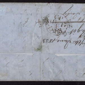 Lot 401 - GREAT BRITAIN: Used to Canada (Montreal): 1848 10p brown Die ? and 1841 2p blue PAIR - Image 2