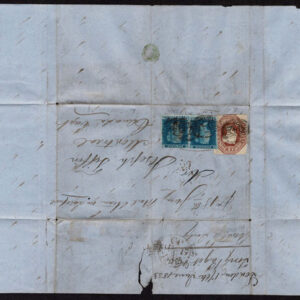 Lot 401 - GREAT BRITAIN: Used to Canada (Montreal): 1848 10p brown Die ? and 1841 2p blue PAIR - Image 3