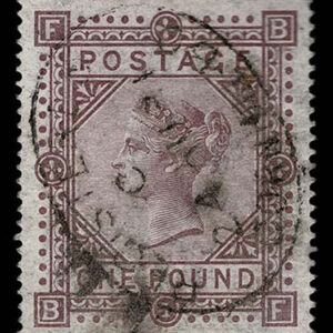 Lot 402 - GREAT BRITAIN: 1878  ?1 brown lilac - Image 1