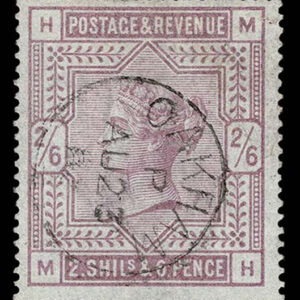 Lot 406 - GREAT BRITAIN: 1883 2sh 6p lilac, bluish paper - Image 1