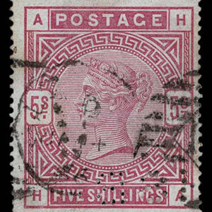 Lot 407 - GREAT BRITAIN: 1883-84, 5sh rose - Image 1