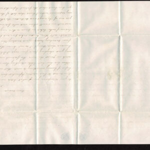Lot 040 - (oxidized) clear to good margins all around, cancelled by pen strikes on neat white envelope bearing crisp red BETHLEHEM CT FEB 11 manuscript c.d.s. enclosure datelined 1854 to East Bloomfield, NY - Image 6