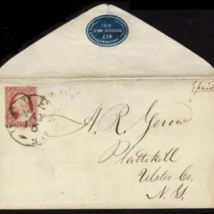 Lot 041 - UNITED STATES: Delaware; 1852-1855 3c  carmine - Image 1