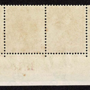 Lot 412 - GREAT BRITAIN: 1913 6d red purple Bottom CORNER MARGIN STRIP OF THREE - Image 2