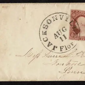 Lot 042 - UNITED STATES: Florida; 1852-1855 3c claret - Image 1