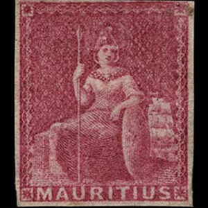 Lot 423 - MAURITIUS: 1859; 9p magenta - Image 1