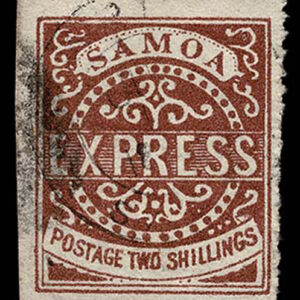 Lot 428 - SAMOA: 1878-79 2s red brown type II corner copy - Image 1
