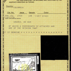 Lot 436 - COLOMBIA Air Post: 1920 10c green single, 10c red brown, 2 se-tenant blocks of four - Image 9