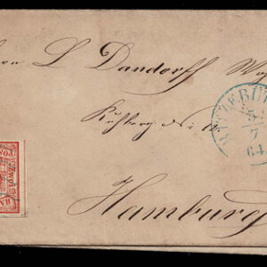 Lot 443 - GERMAN STATES; HAMBURG: 1859 2 s red - Image 1