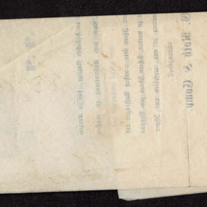 Lot 448 - GERMAN STATES; SAXONY: 1851 3pf green, Two printed local Letter Sheets - Image 2