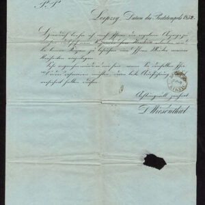 Lot 448 - GERMAN STATES; SAXONY: 1851 3pf green, Two printed local Letter Sheets - Image 5