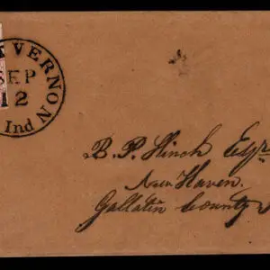 Lot 045 - UNITED STATES: Indiana;1851-55 3c brownish carmine Plate 1L (3 lines re-cut) - Image 1