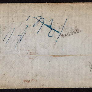 Lot 450 - GERMAN STATES;  SAXONY; 1855-60 10 g milky blue 3 ,3ng black yellow Used to New York - Image 2