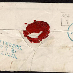 Lot 452 - GERMAN STATES: SCHLESWIG; 1865 1 1/3s rose,  VERTICAL STRIP OF THREE - Image 2