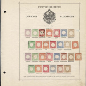 Lot 453 - GERMANY, 1872: THE TWO SHIELD SETS,  All with original gum except 2, extra shades, - Image 1