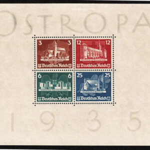 Lot 454 - GERMANY: Semi-Postal; 1935 OSTROPA Souvenir Sheet of Four - Image 1