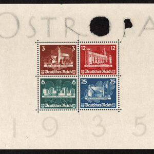 Lot 454 - GERMANY: Semi-Postal; 1935 OSTROPA Souvenir Sheet of Four - Image 4