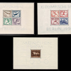 Lot 455 - GERMANY:  1936 Semi Postal; 32 Souvenir Sheets - Image 1