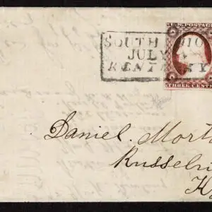 Lot 046 - UNITED STATES: Kentucky;  1851-55 3c brownish carmine - Image 1