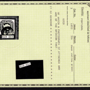 Lot 471 - PORTUGAL: 1853 50r deep yellow green - Image 3