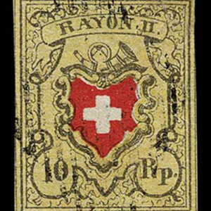 Lot 485 - SWITZERLAND: 1830-1851; Coat of Arms below post horn, Group of 5 - Image 1