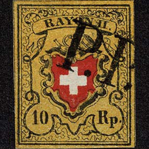 Lot 485 - SWITZERLAND: 1830-1851; Coat of Arms below post horn, Group of 5 - Image 4