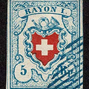 Lot 485 - SWITZERLAND: 1830-1851; Coat of Arms below post horn, Group of 5 - Image 5
