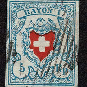 Lot 485 - SWITZERLAND: 1830-1851; Coat of Arms below post horn, Group of 5 - Image 6