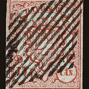 Lot 487 - SWITZERLAND 1852; 15c vermilion - Image 1