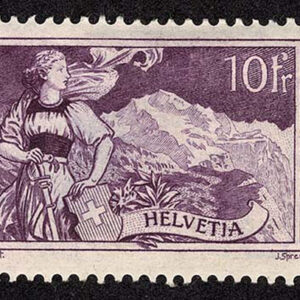 Lot 490 - SWITZERLAND: 1914-30 Set of 5,  3fr to 10fr - Image 7