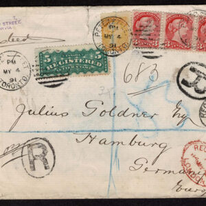 Lot 494 - BRITISH COMMONWEALTH: 19th Century Postal History; comprising  21 covers and 3 fronts - Image 4