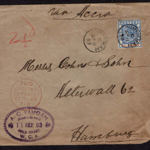 Lot 494 - BRITISH COMMONWEALTH: 19th Century Postal History; comprising  21 covers and 3 fronts - Image 6