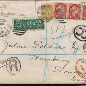 Lot 494 - BRITISH COMMONWEALTH: 19th Century Postal History; comprising  21 covers and 3 fronts - Image 54