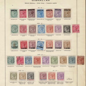 Lot 498 - BRITISH EAST EUROPE: 1860's to 1910 Collection of 233 stamps on old-time Schaubek album pages - Image 1