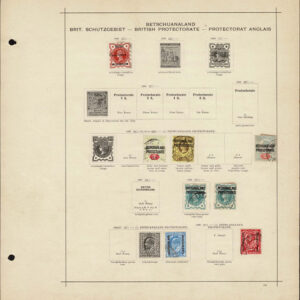 Lot 499 - BRITISH SOUTH AFRICA: 1850's to 1910 Collection of several hundred stamps on old-time Schaubek album pages - Image 12