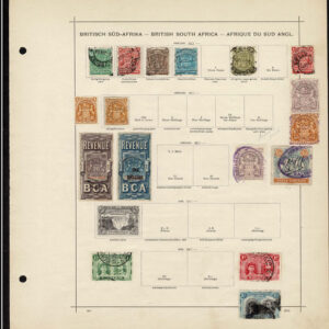 Lot 499 - BRITISH SOUTH AFRICA: 1850's to 1910 Collection of several hundred stamps on old-time Schaubek album pages - Image 13